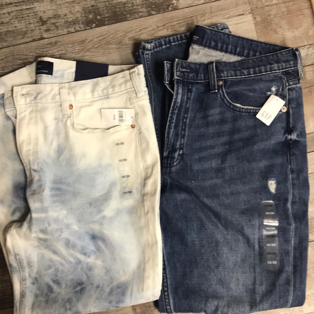 Gap light boyfriend blue jeans-1